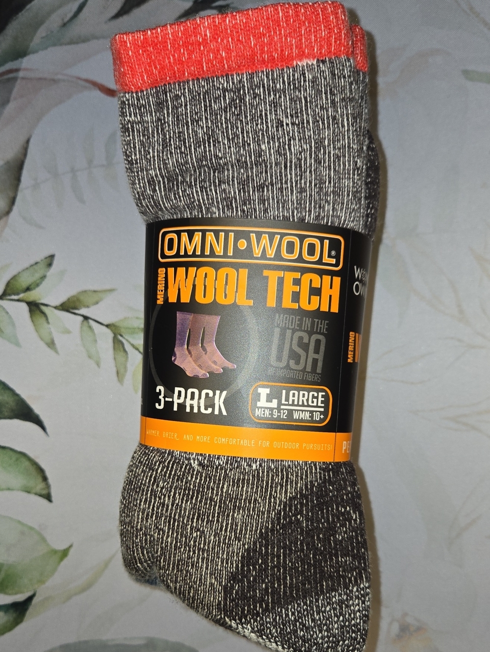Omni-Wool Merino Wool Tech Mid-Weight Hiker Socks 3 Pairs